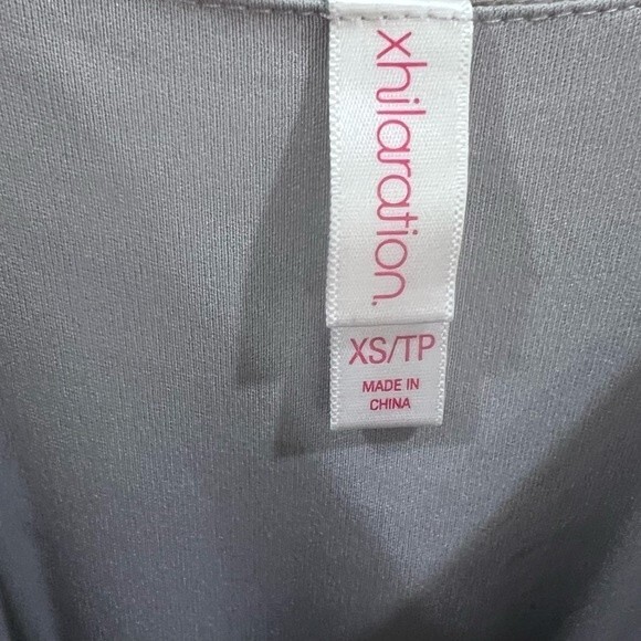 Gray navy and turquoise watercolor stripe sundress size XS - Picture 4 of 5